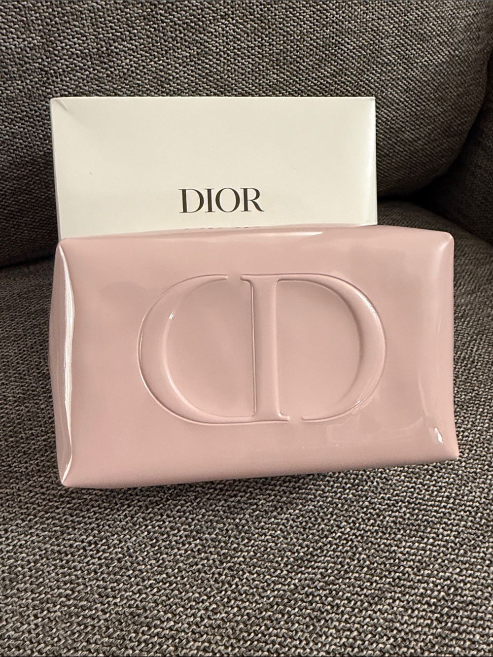 Dior Beauty Baby Pink Glossy Patent CD Makeup Bag Pouch New Authentic - Picture 8 of 15